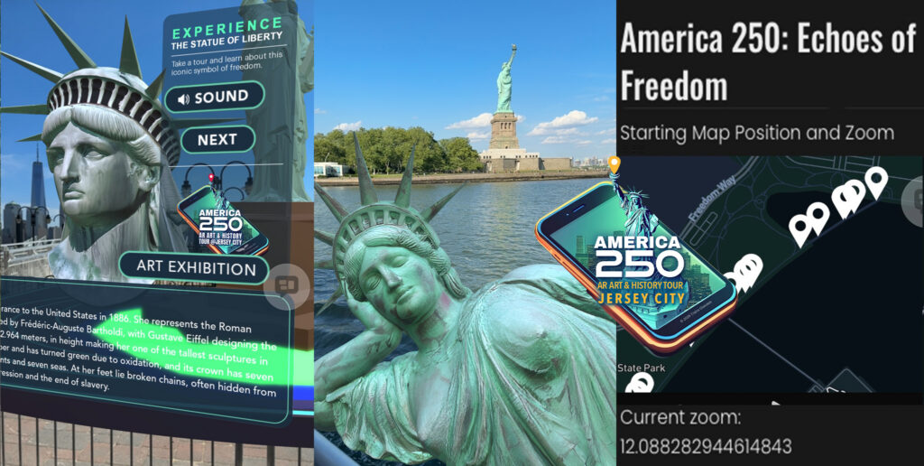 America 250 AR Art & History Tour Statue of Liberty Launch first phase of project
